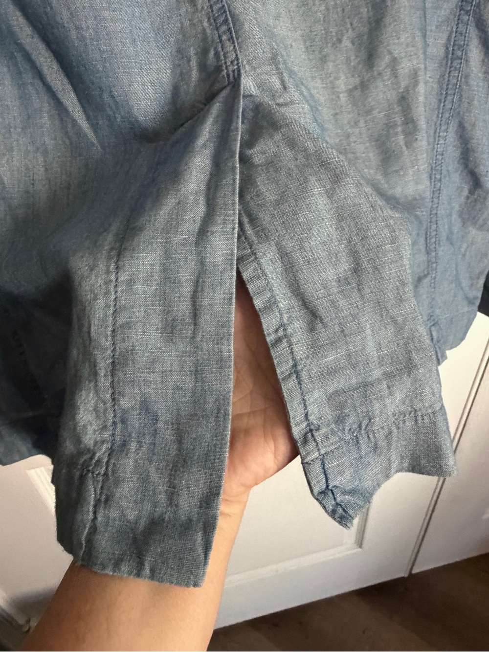 Vintage NWT Dolce & Gabbana Distressed Linen Blend Blazer Original Denim IT 54 L - Picture 16 of 16
